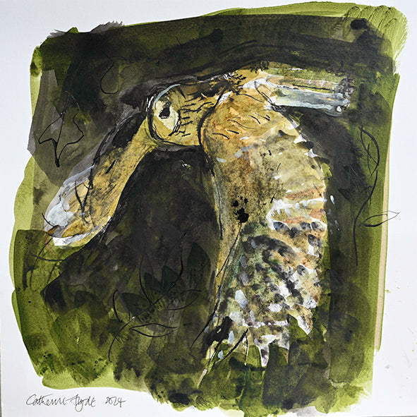 THE DARKLING OWL: painting image 0