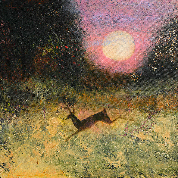 DEER: AT EDGE OF THE FIELD print image 0