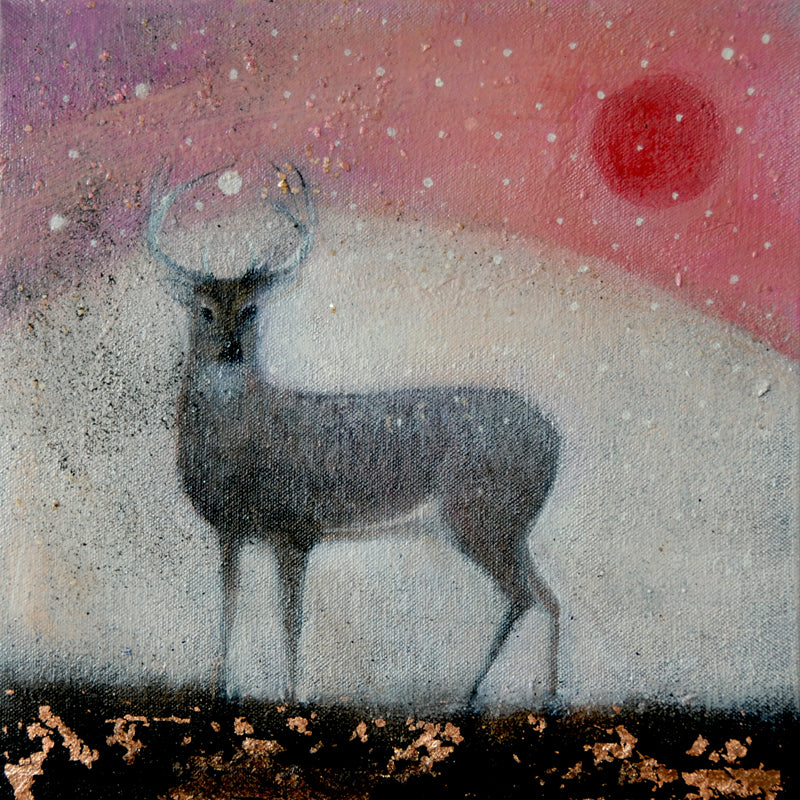 DEER: THE FIRST FALL OF SNOW print image 0