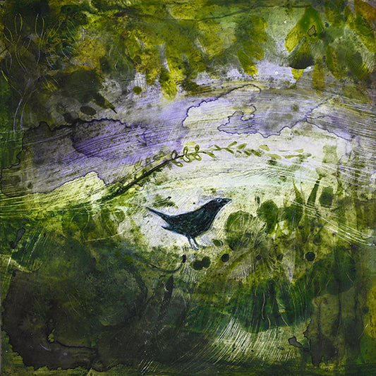 THE DARKLING BLACKBIRD: painting image 0