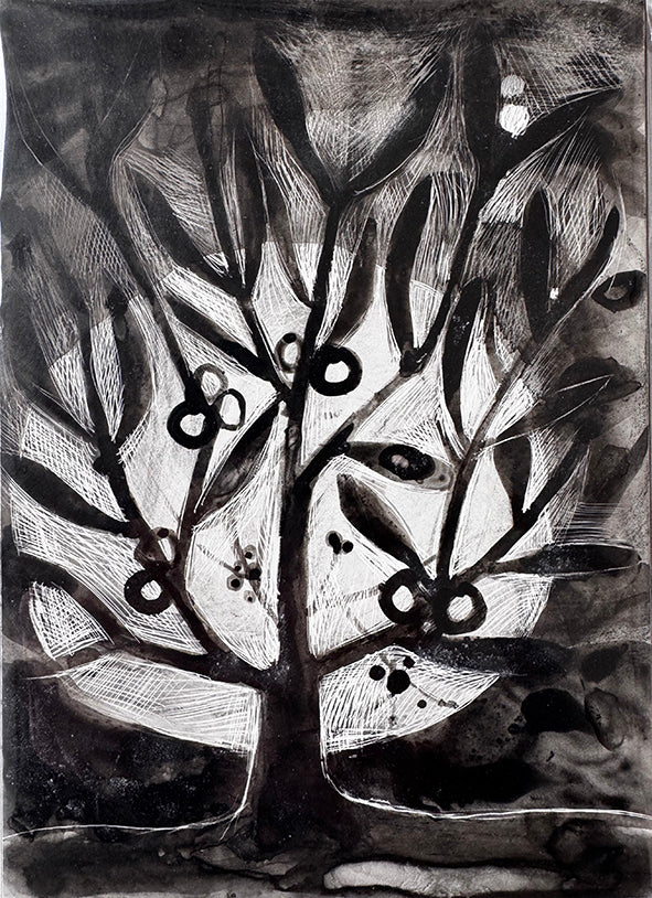 THE MISTLETOE TREE: painting image 0