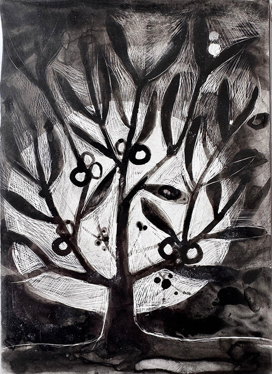 THE MISTLETOE TREE: painting image 0