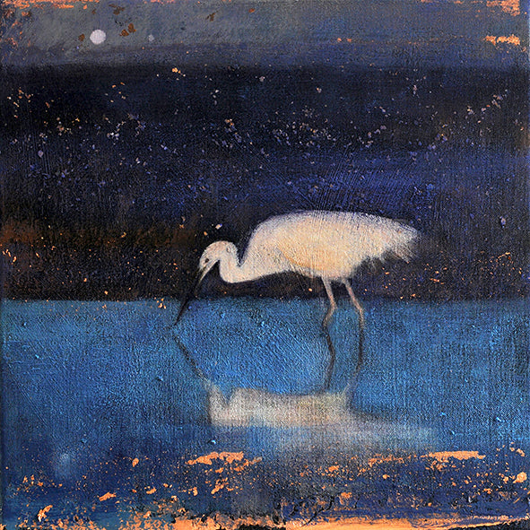 EGRET: THE SALT QUIET EVENING print image 0