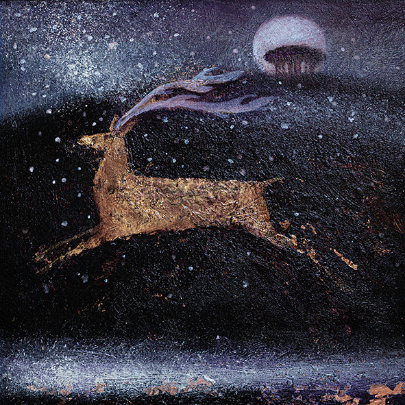 DEER: THE STAG AND THE SNOW print image 0