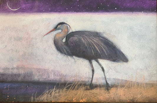 HERON: THE COOL EVENING painting image 0