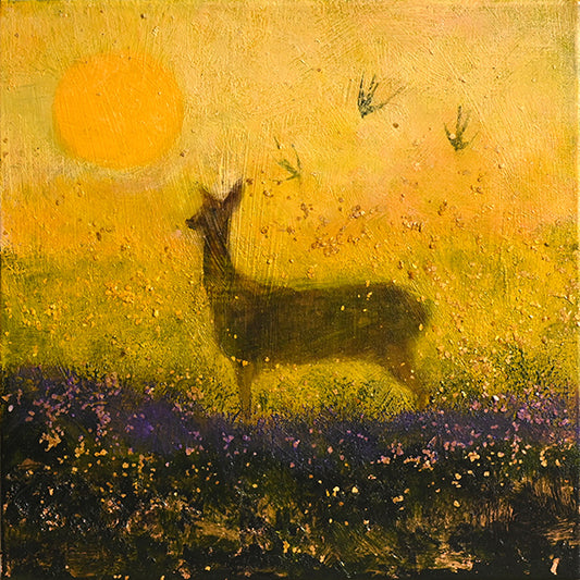 DEER: THE HAY BLOWN AIR print image 0