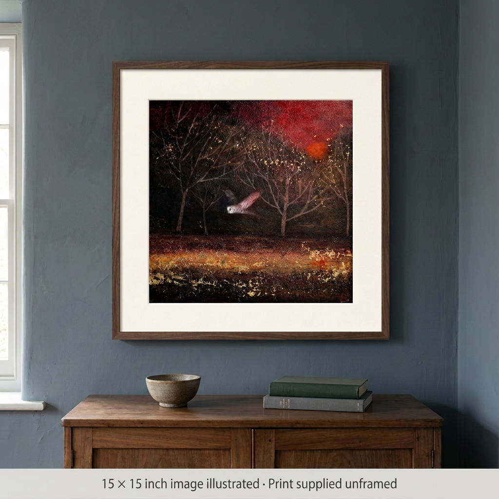 The Setting Sun revised for a 15 × 15 inch printed image