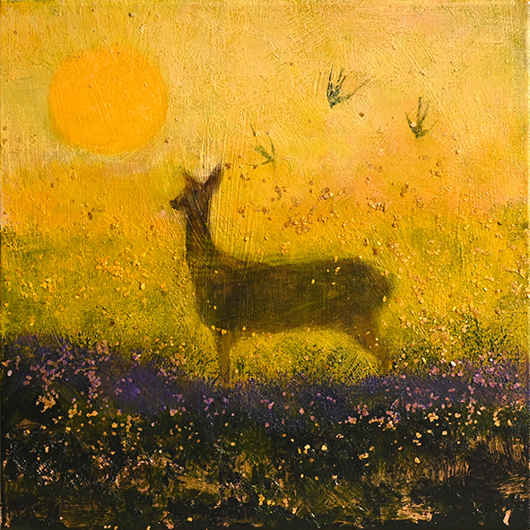 DEER: THE HAY BLOWN AIR print